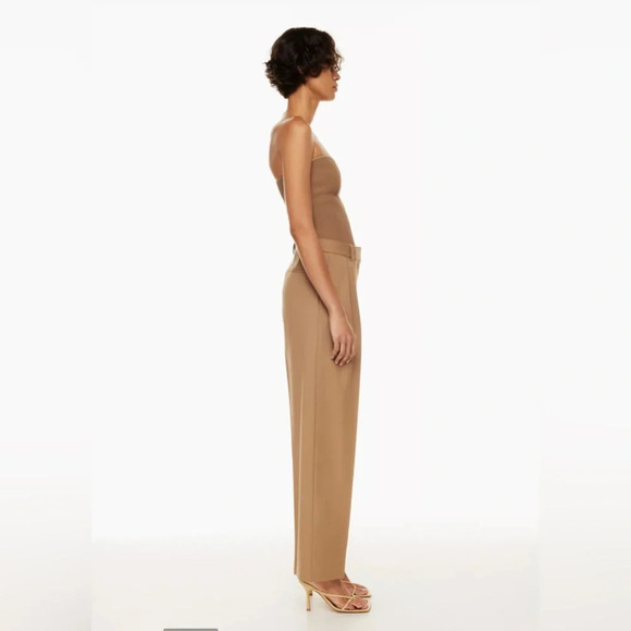 NWT Aritzia Babaton Revue Pants in Saville Size 6 Pleated wool wide-leg trousers - Picture 4 of 16